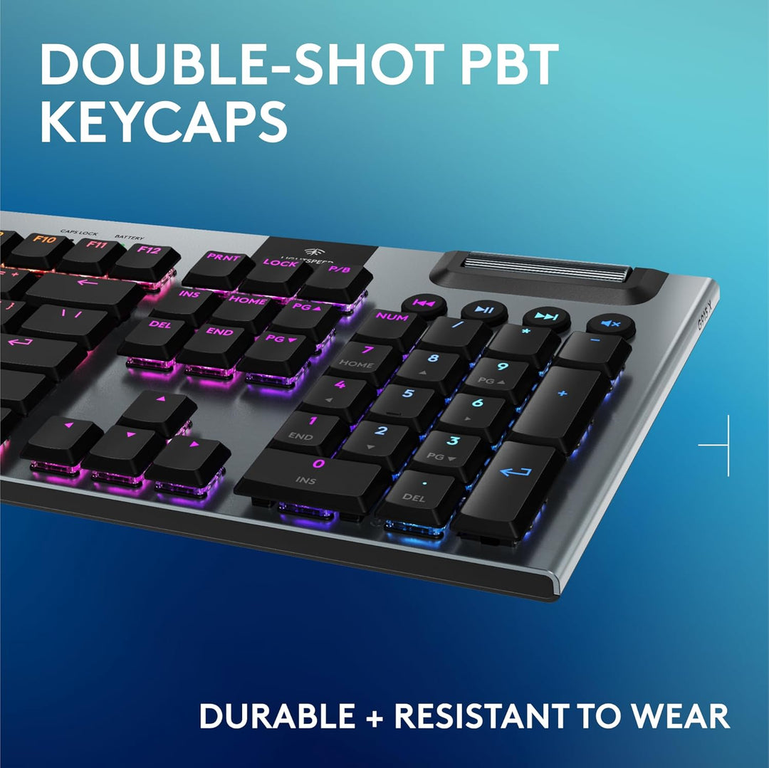 Logitech G915 X Lightspeed Teclado mecánico inalámbrico para juegos...