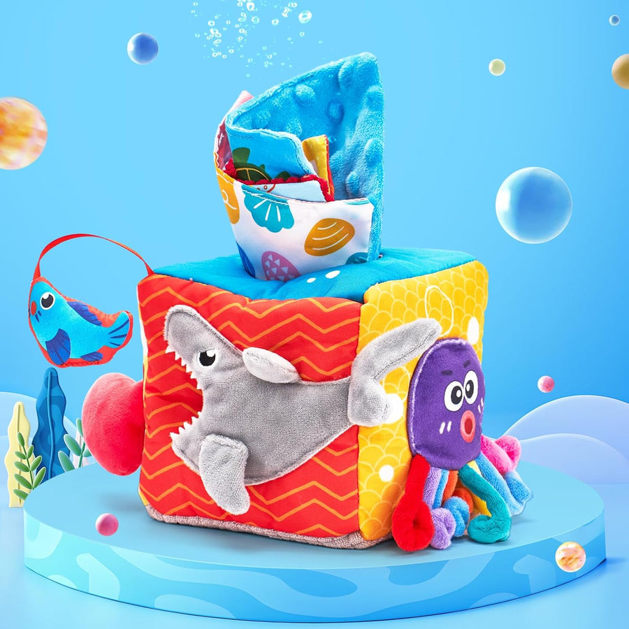 hahaland Caja de pañuelos para bebé juguetes para bebés de