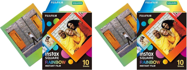 Fujifilm instax Square Rainbow Film - 10 exposiciones (paquete de 2)