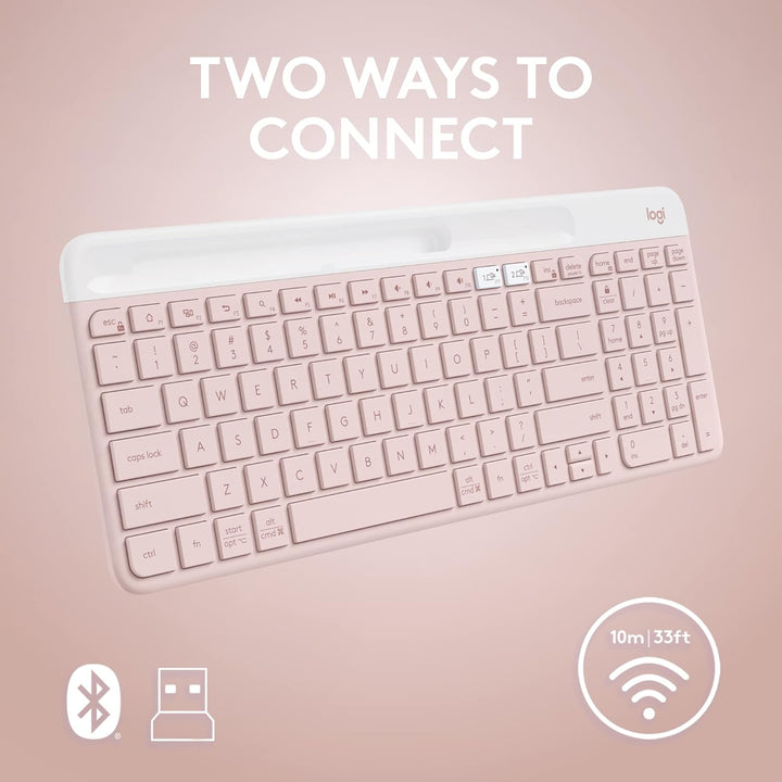 Logitech K585 Teclado Inalámbrico Delgado Multi-Dispositivo, Soport...