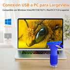 Microscope para Kids, SKYBASIC 2" IPS Screen 1000X Handheld Digital Microscopes HD Pocket Portable Mini USB Microscope Camera, PC Compatible, Science Edu Fun Birthday Gifts Toys para Children Students