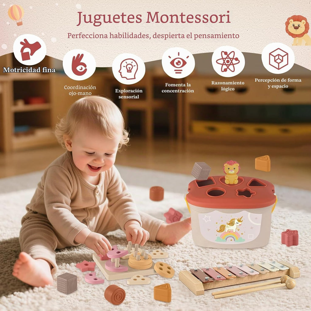 Juguetes para bebés de 6 a 12 meses, juguetes Montessori para mayores de 6 meses