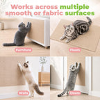 Catify - Alfombrilla rascador para gatos, color beige, L: 78 pulgadas