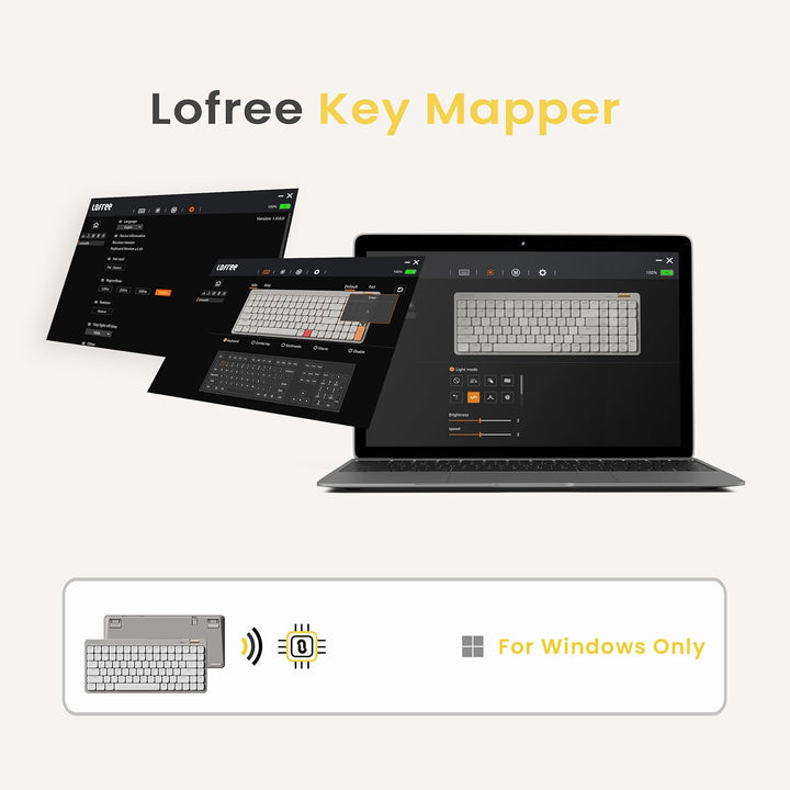 Flow Lite - Teclado mecánico de perfil bajo de 100 teclas, teclado...