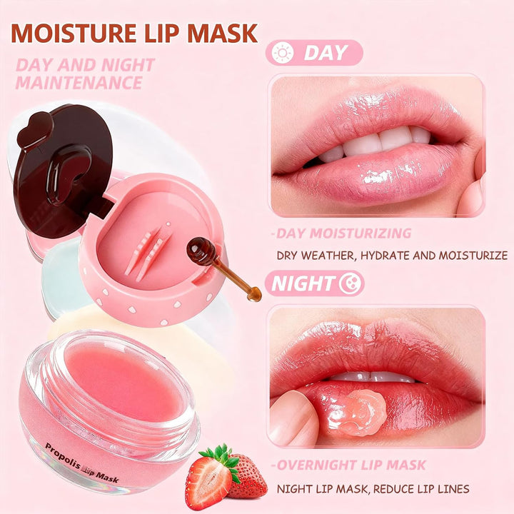 9 piezas de bálsamo labial en pote de miel Miniling, bálsamo labial...