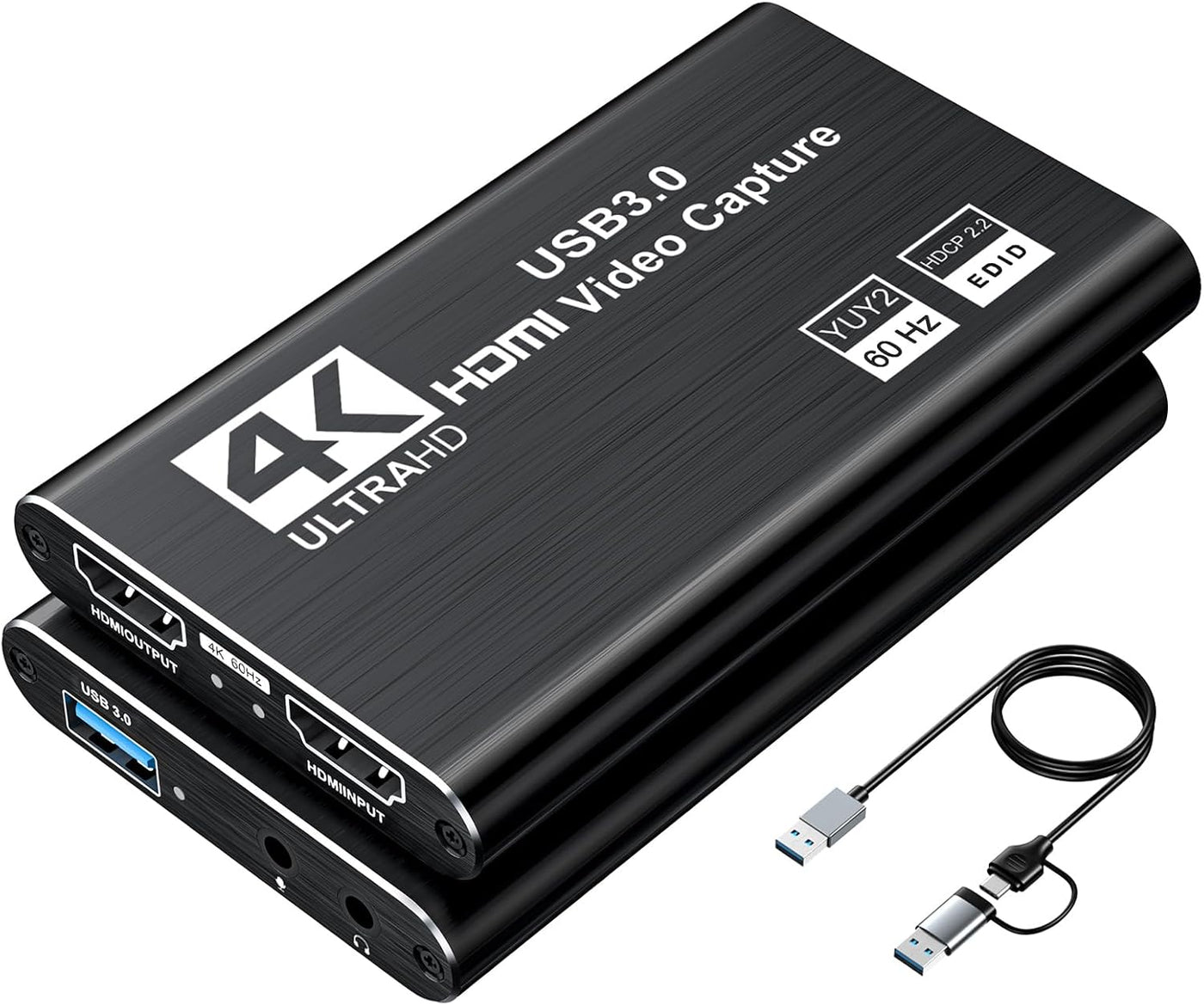 XIIXMASK Tarjeta de captura HDMI USB 3.0, captura 1080P 60FPS, paso...