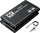 XIIXMASK Tarjeta de captura HDMI USB 3.0, captura 1080P 60FPS, paso...