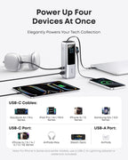 Anker - Batería portátil para laptop de 25,000 mAh con tres puertos...