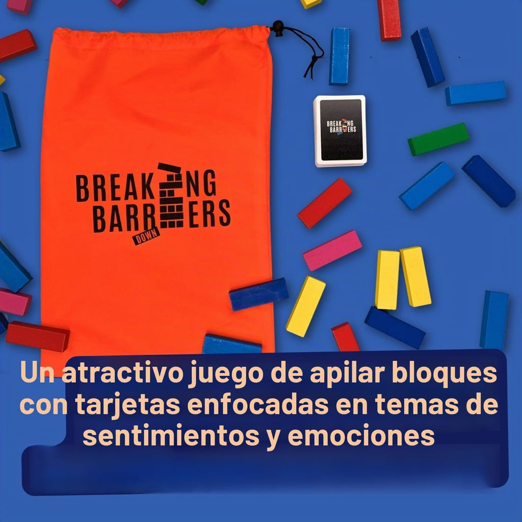Rompiendo barreras - Juegos de habilidades sociales y juegos de terapia, un juego de sentimientos para niños que desarrolla la regulación de las emociones y explora la ira, la tristeza, el miedo y la