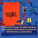 Rompiendo barreras - Juegos de habilidades sociales y juegos de terapia, un juego de sentimientos para niños que desarrolla la regulación de las emociones y explora la ira, la tristeza, el miedo y la