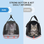 BurgeonNest - Transportador para gatos de hasta 20 libras, bolsa de viaje portátil para mascotas con carga superior