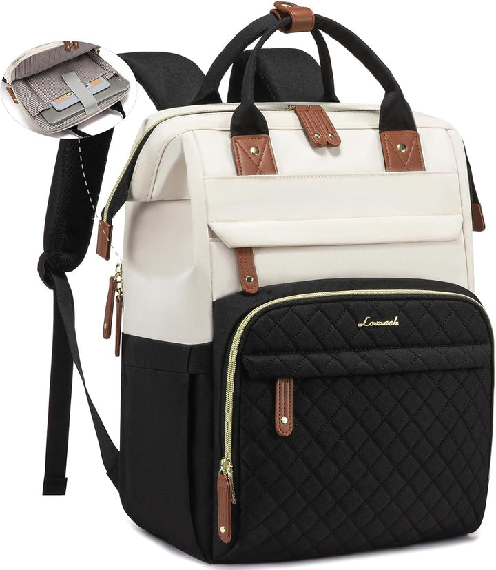 LOVEVOOK - Mochila para laptop de mujer, 15.6'' impermeable...