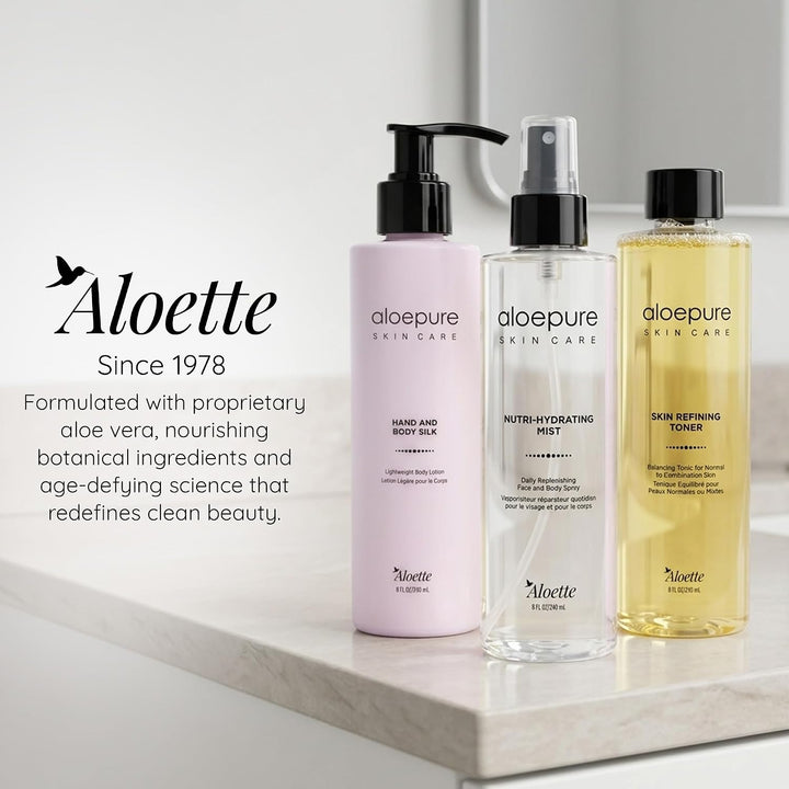 Aloette Tónico refinador de la piel para la cara, tóner facial hidr...
