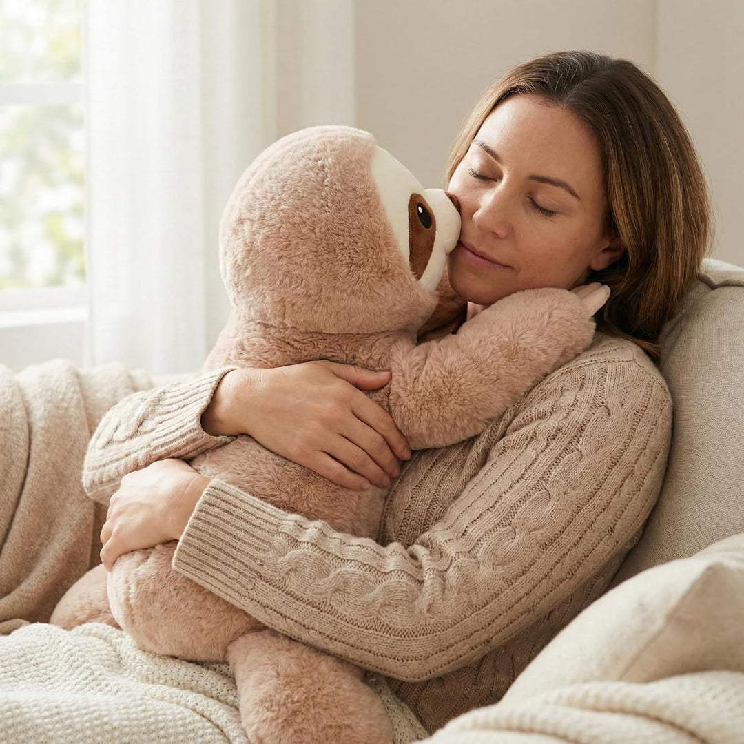 Juguete de Peluche de Perezoso con Peso, con Ojos Bordados, Paquete...