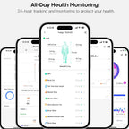 AMOLED - Relojes inteligentes de pantalla grande de 1.56 pulgadas para hombres y mujeres, reloj con monitor de presión arterial con bolsa de aire con frecuencia cardíaca