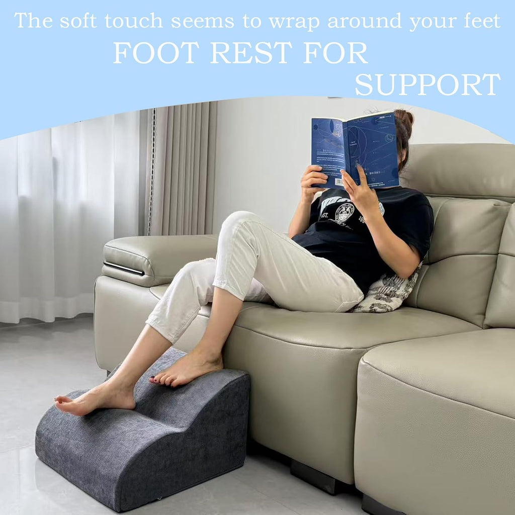 Lámpara Reposapiés para debajo del escritorio en el trabajo. Taburete de tres niveles multifuncional, con reposapiés lavable. para debajo del escritorio, silla de oficina, silla de juego y sofá