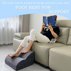 Lámpara Reposapiés para debajo del escritorio en el trabajo. Taburete de tres niveles multifuncional, con reposapiés lavable. para debajo del escritorio, silla de oficina, silla de juego y sofá
