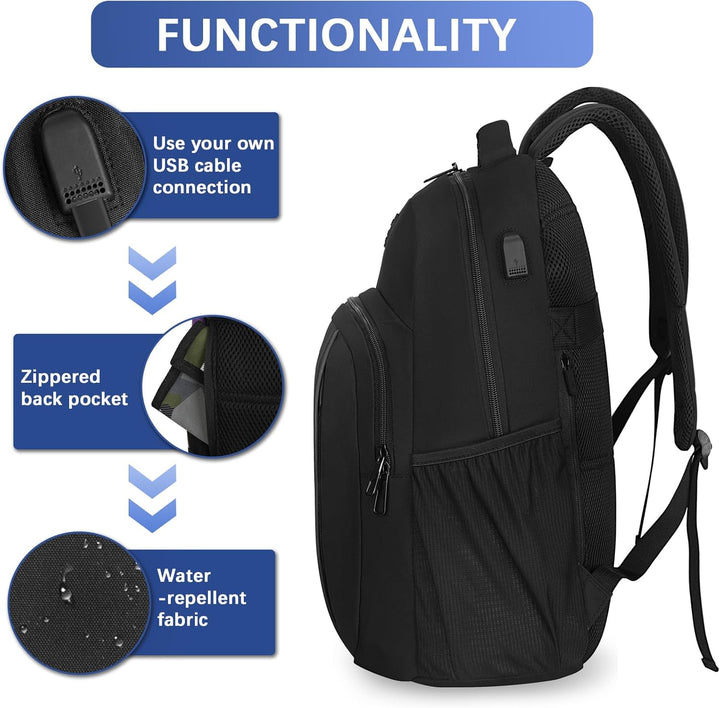 LARIPOP Mochila extra grande, mochila para laptop de negocios de 17...