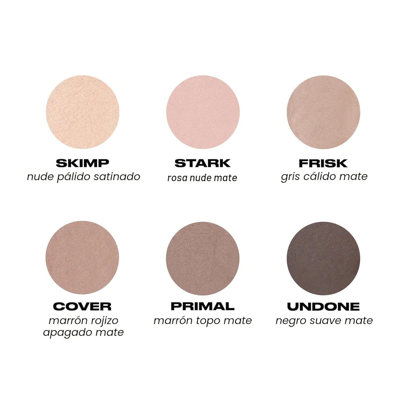 URBAN DECAY Naked 2 Basics - Mini paleta de sombras de ojos, 6 somb...