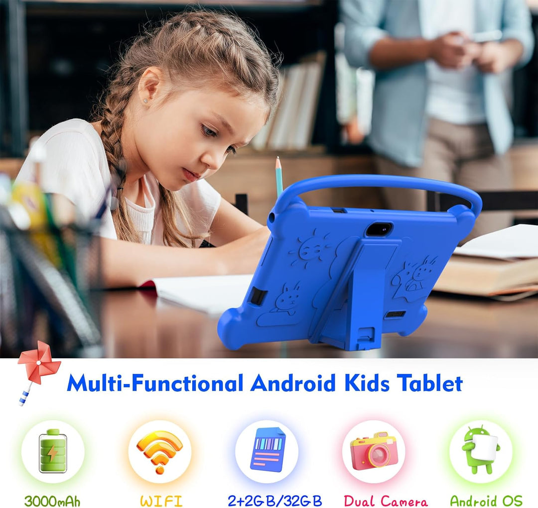 ICONLINK Tablet infantil de 7 pulgadas 3-9 para niños, 32 GB de ROM...