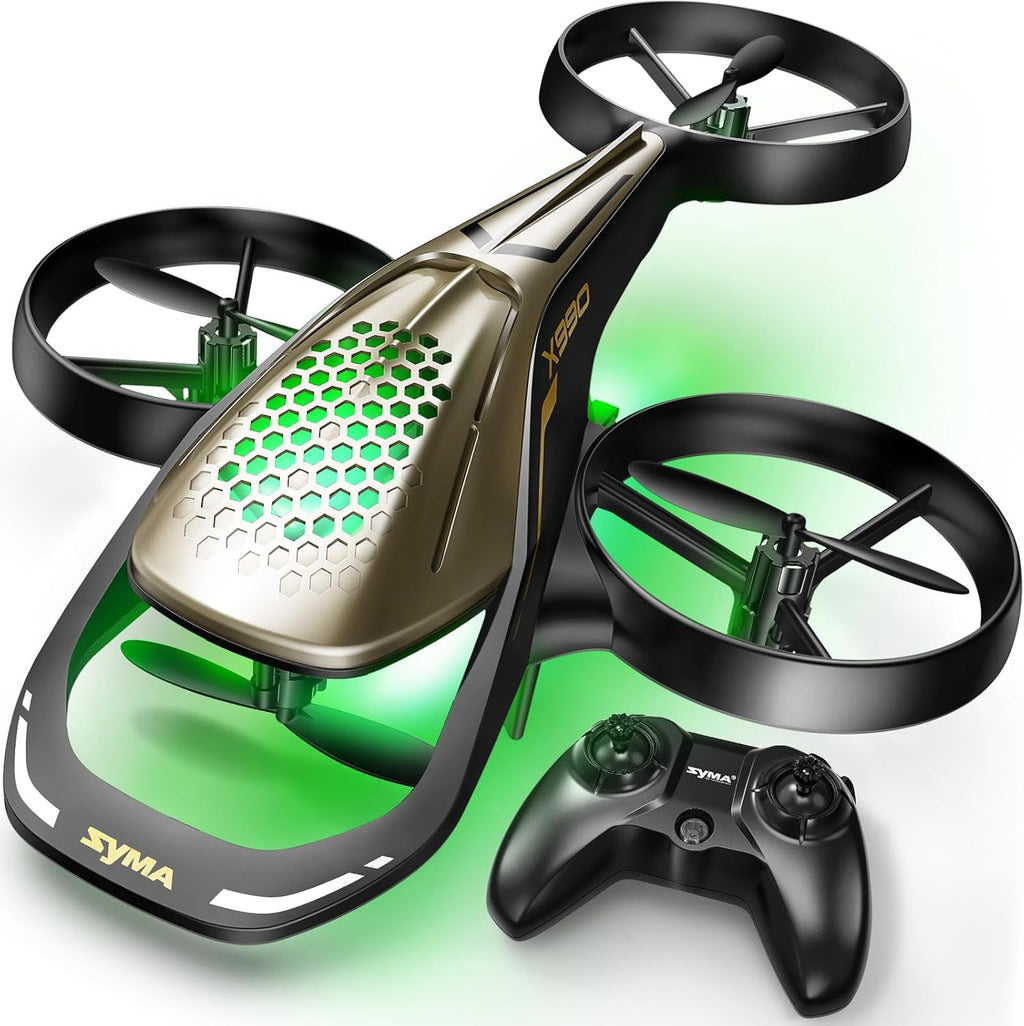 SYMA X990 - Avión RC para niños, acrobacias volando con protector de hélice