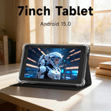 NOVOJOY Tablet de 7 Pulgadas con Estuche, Tablet PC Android 15, Alm...