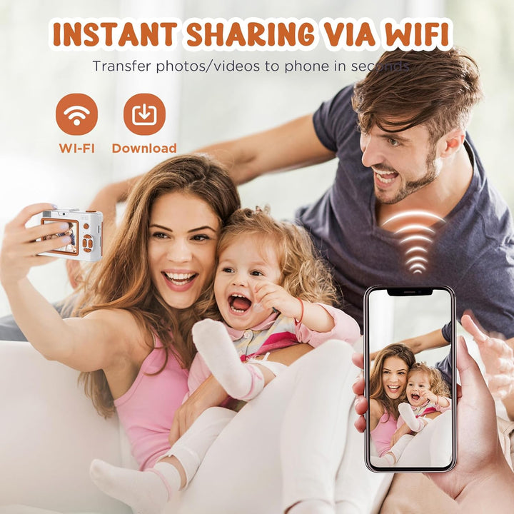 Cámara infantil de 50.0 megapíxeles para niños de 5 a 13 años con W...