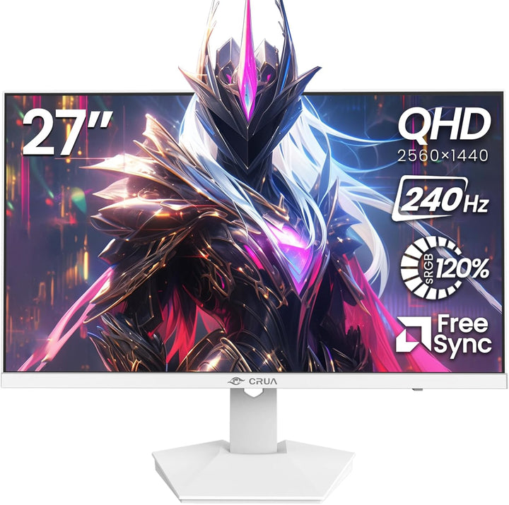 CRUA 27" QHD 2560x1440 240Hz IPS Monitor de juegos, FreeSync, HDMI\...
