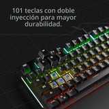 RAMPAGE GEAR KB-R86 Umbra Teclado mecánico para juegos \u2013 Inter...