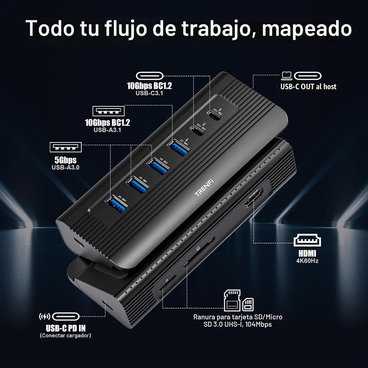 TRENFI, WL-C008-DS1009, hub USB