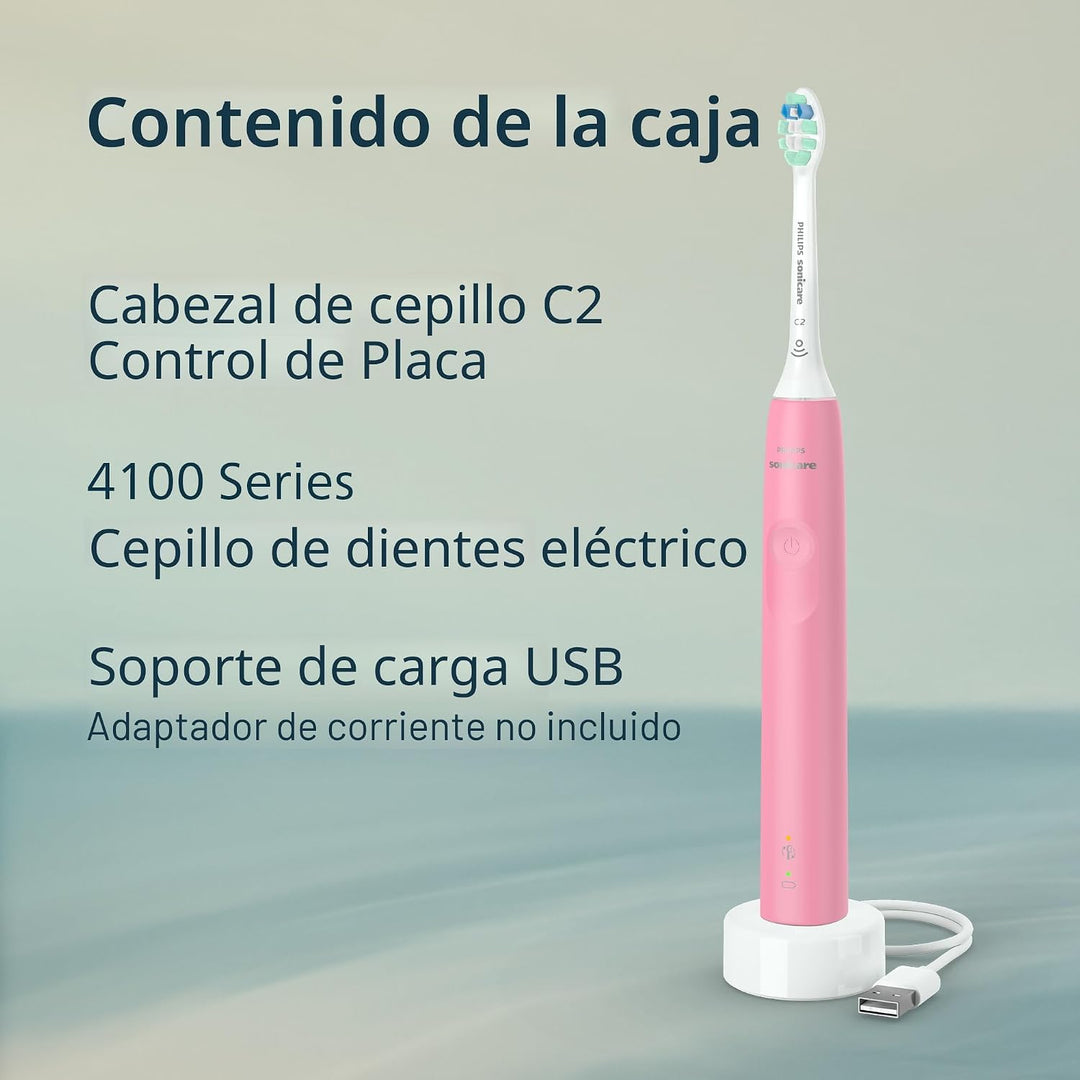 Philips Sonicare Cepillo de dientes eléctrico serie 4100, cepillo d...
