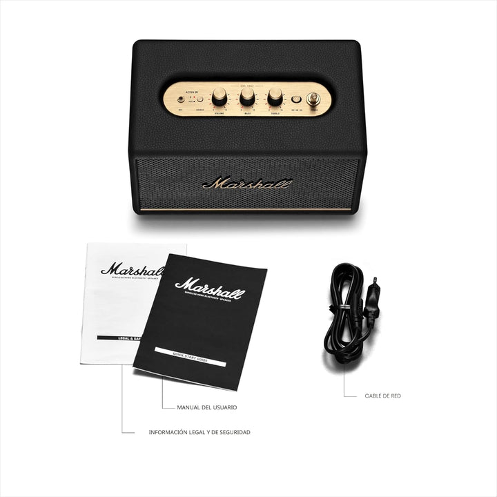 Altavoz Marshall Acton III Bluetooth para el hogar, Negro