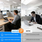 Soporte para portátil 5 en 1 para escritorio con base de estación