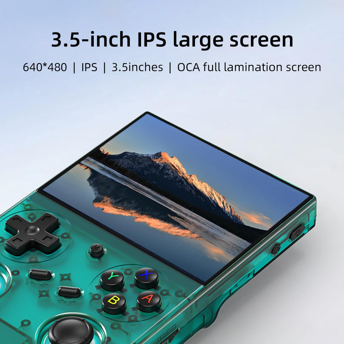 Consola de juegos portátil retro, juego portátil con pantalla IPS de 3.5 pulgadas, con tarjeta TF 64G preinstalada 4353 juegos compatible con 5G WiFi, Bluetooth, HDMI y salida de TV