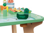 Janod Mesa de actividades de madera Pretty Meadow - 21.1 pulgadas de alto