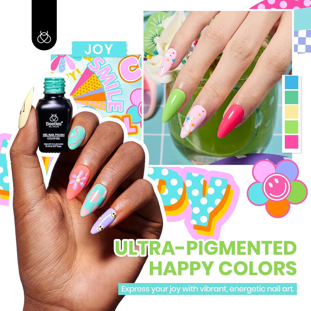 Beetles - Juego de esmaltes de uñas de gel, 69 unidades, espectro e...