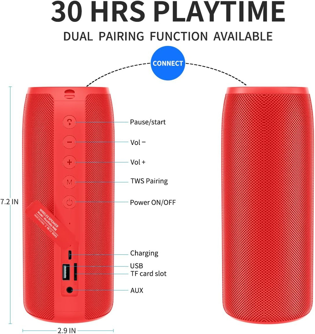 Musibaby Altavoz Bluetooth, altavoces M88, doble emparejamiento, Bl...