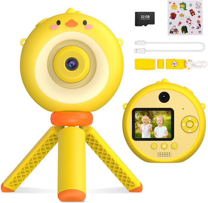 Cámara para niños con trípode, cámara digital para niños de 3 a 12...