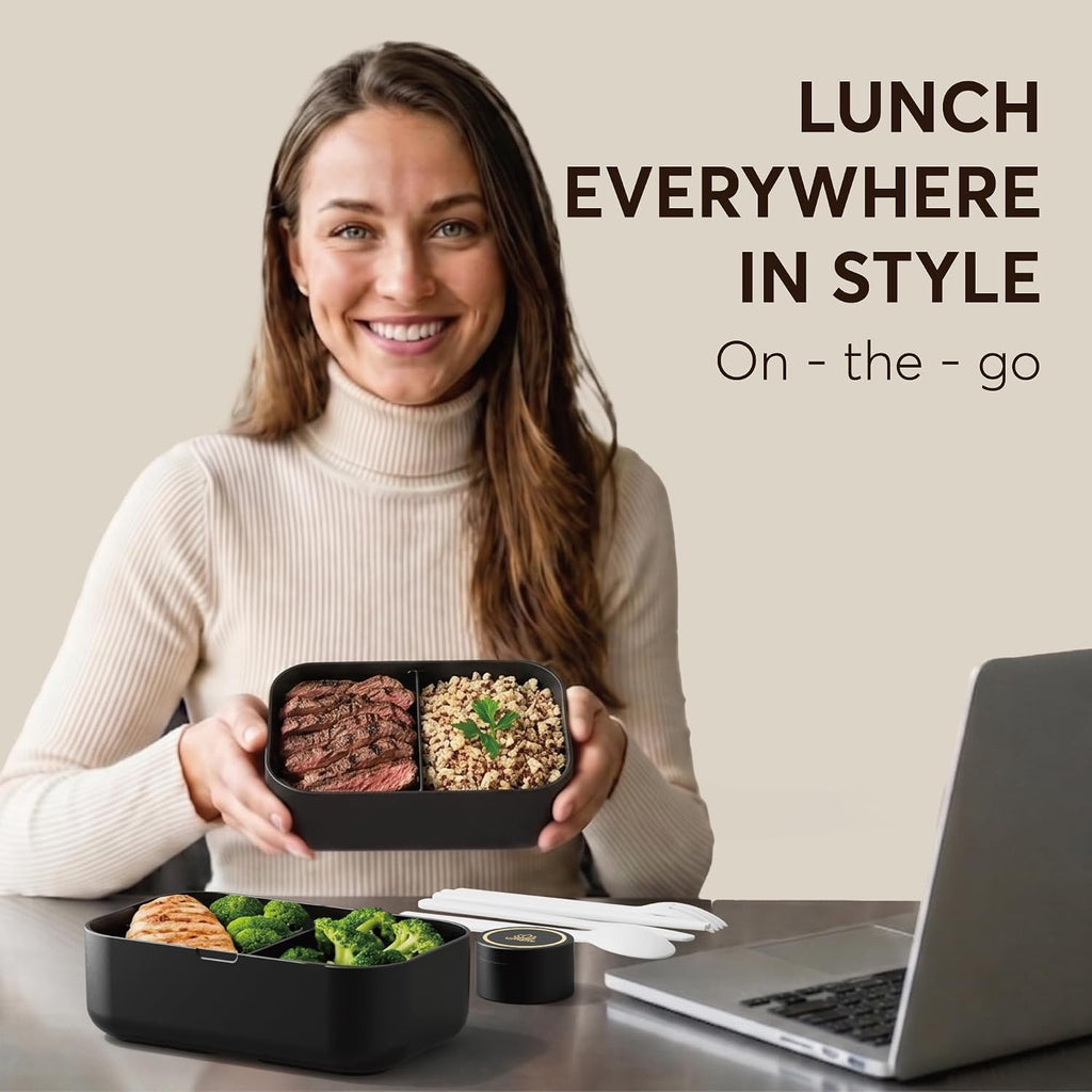 Umami Bento Box - Recipientes de almuerzo todo en 1 para adultos