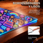 Tablero de dibujo recargable de 16" LED con atenuación continua