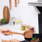 Cucharas de madera para cocinar, juego de 10 utensilios de cocina de madera, utensilios de cocina de madera para sartén antiadherente, juego de utensilios de madera de teca, herramientas de
