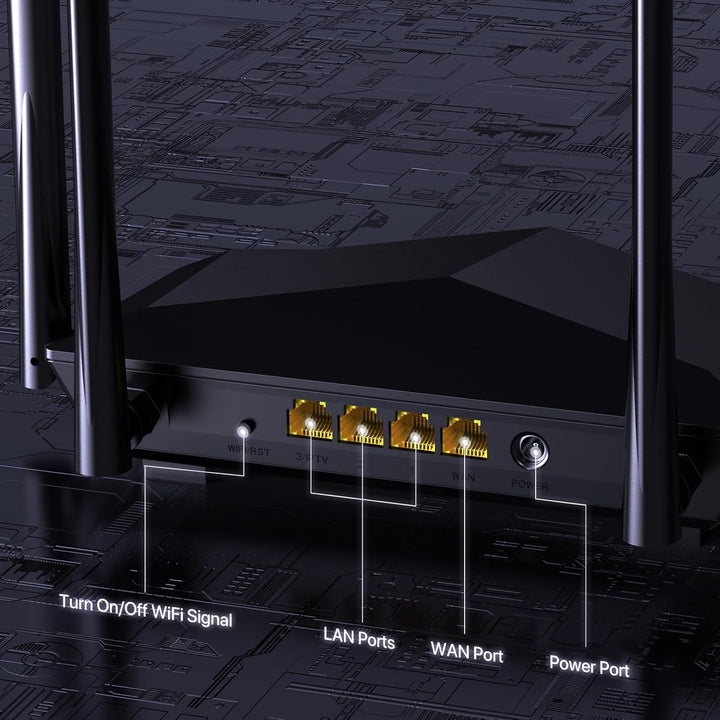 Tenda N300 Router WIFI inalámbrico con antena de alta potencia 5dBi...