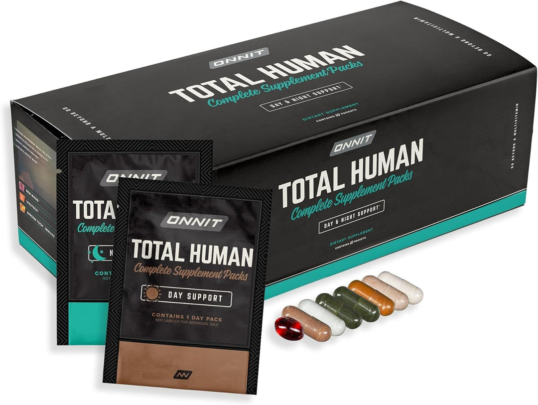 ONNIT Total Human - Paquetes diarios de vitaminas para