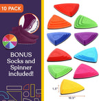 Special Supplies 10 Piedras de Equilibrio para Niños de Interior y Exterior, Bloques de Equilibrio que Promueven la Coordinación, Equilibrio y Fuerza, Goma Segura para Niños, Bordes Antideslizantes