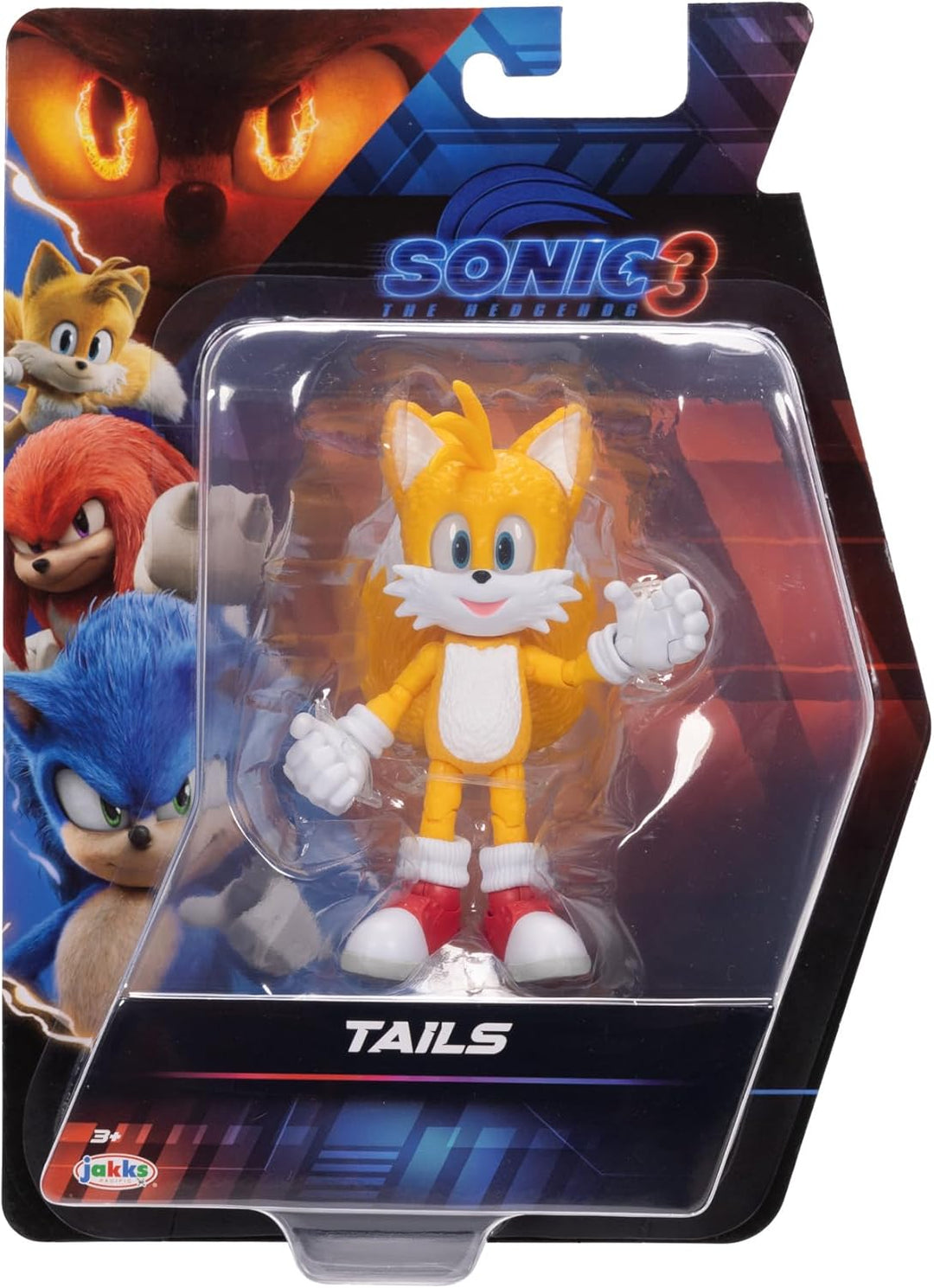 Figuras de Acción de la Película Sonic 3 de 5 Pulgadas Tails Figura...