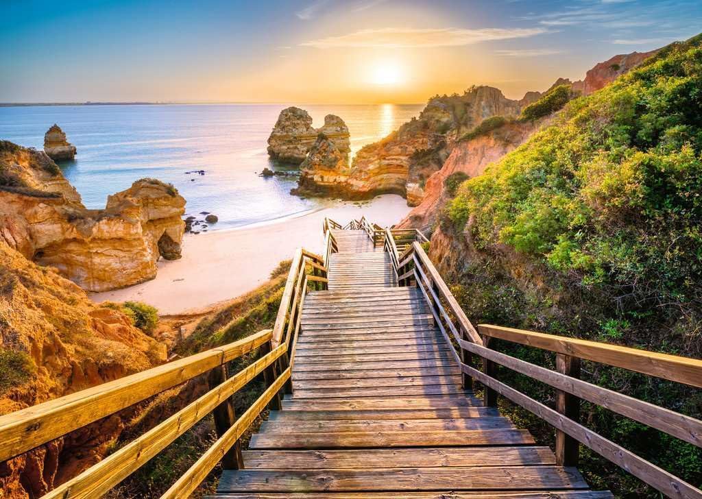 Ravensburger Stairway to Camilo Beach, Algarve, rompecabezas de 1000 piezas para adultos