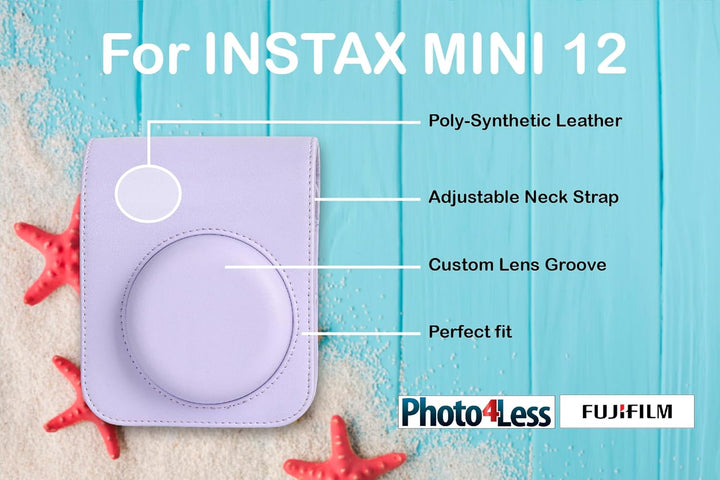 FUJIFILM INSTAX MINI 12 - Cámara de película instantánea (morado li...
