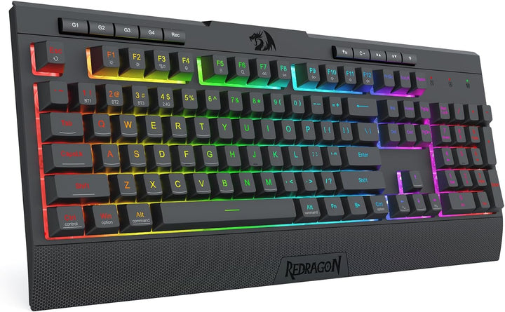 Redragon K525 PRO RGB Teclado inalámbrico de 3 modos para juegos co...