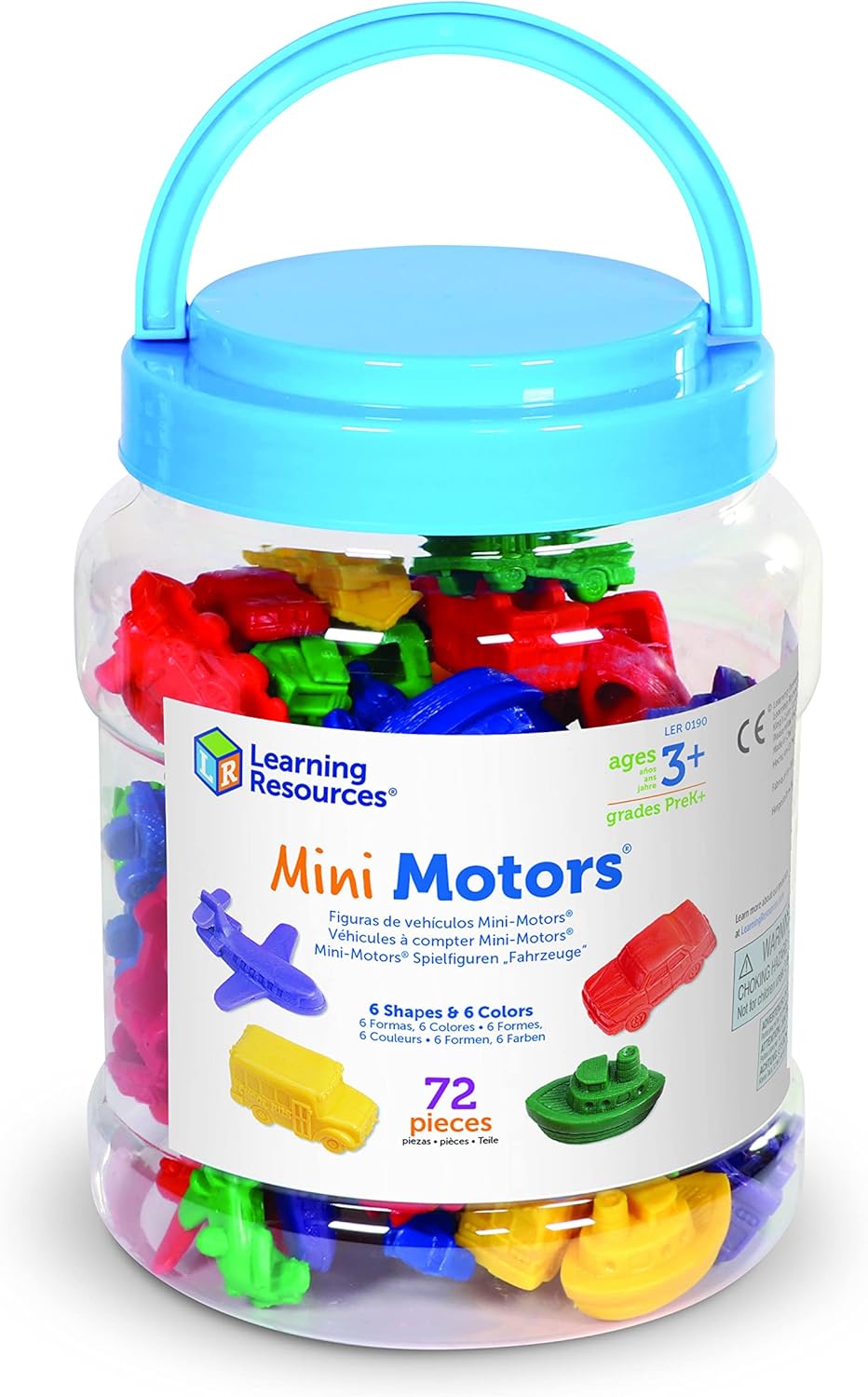 Learning Resources Mini Motors juego divertido para contar y clasif...