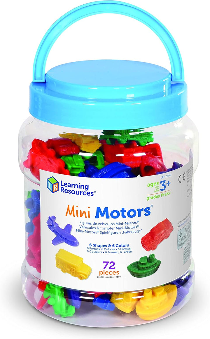 Learning Resources Mini Motors juego divertido para contar y clasif...